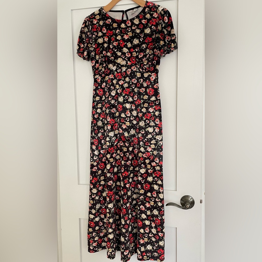ASOS Black Floral Dress